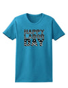 Happy Labor Day Text Womens Dark T-Shirt-TooLoud-Turquoise-X-Small-Davson Sales