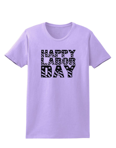 Happy Labor Day Text Womens T-Shirt-Womens T-Shirt-TooLoud-Lavender-X-Small-Davson Sales