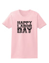 Happy Labor Day Text Womens T-Shirt-Womens T-Shirt-TooLoud-PalePink-X-Small-Davson Sales