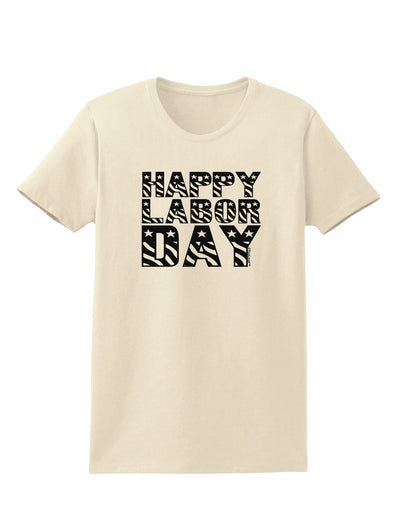 Happy Labor Day Text Womens T-Shirt-Womens T-Shirt-TooLoud-Natural-X-Small-Davson Sales