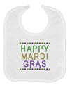 Happy Mardi Gras Beads Baby Bib