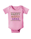 Happy Mardi Gras Beads Baby Romper Bodysuit-Baby Romper-TooLoud-Light-Pink-06-Months-Davson Sales