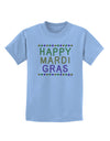 Happy Mardi Gras Beads Childrens T-Shirt-Childrens T-Shirt-TooLoud-Light-Blue-X-Small-Davson Sales