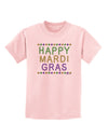 Happy Mardi Gras Beads Childrens T-Shirt-Childrens T-Shirt-TooLoud-PalePink-X-Small-Davson Sales