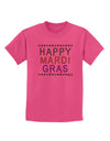 Happy Mardi Gras Beads Childrens T-Shirt-Childrens T-Shirt-TooLoud-Sangria-X-Small-Davson Sales