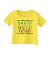 Happy Mardi Gras Beads Infant T-Shirt-Infant T-Shirt-TooLoud-Yellow-06-Months-Davson Sales