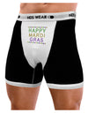 Happy Mardi Gras Beads Mens Boxer Brief Underwear-Boxer Briefs-NDS Wear-Black-with-White-Small-NDS WEAR