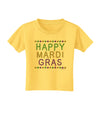 Happy Mardi Gras Beads Toddler T-Shirt-Toddler T-Shirt-TooLoud-Yellow-2T-Davson Sales