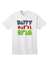 Happy Mardi Gras Text 2 Adult T-Shirt-Mens T-Shirt-TooLoud-White-Small-Davson Sales