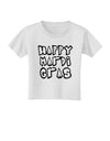 Happy Mardi Gras Text 2 BnW Toddler T-Shirt-Toddler T-Shirt-TooLoud-White-2T-Davson Sales