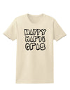 Happy Mardi Gras Text 2 BnW Womens T-Shirt-Womens T-Shirt-TooLoud-Natural-X-Small-Davson Sales