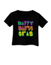 Happy Mardi Gras Text 2 Infant T-Shirt Dark-Infant T-Shirt-TooLoud-Black-06-Months-Davson Sales