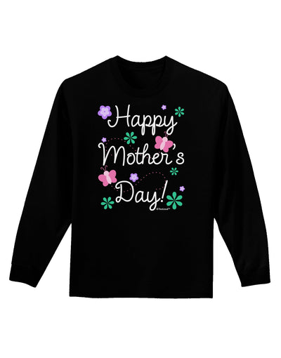 Happy Mother's Day Design Adult Long Sleeve Dark T-Shirt by TooLoud-TooLoud-Black-Small-Davson Sales