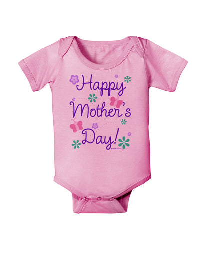 Happy Mother's Day Design Baby Romper Bodysuit by TooLoud-Baby Romper-TooLoud-Light-Pink-06-Months-Davson Sales