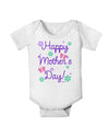 Happy Mother's Day Design Baby Romper Bodysuit by TooLoud-Baby Romper-TooLoud-White-06-Months-Davson Sales