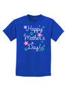 Happy Mother's Day Design Childrens Dark T-Shirt by TooLoud-Childrens T-Shirt-TooLoud-Royal-Blue-X-Small-Davson Sales