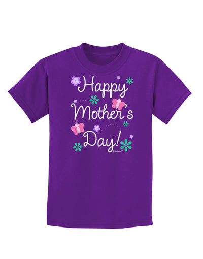 Happy Mother's Day Design Childrens Dark T-Shirt by TooLoud-Childrens T-Shirt-TooLoud-Purple-X-Small-Davson Sales