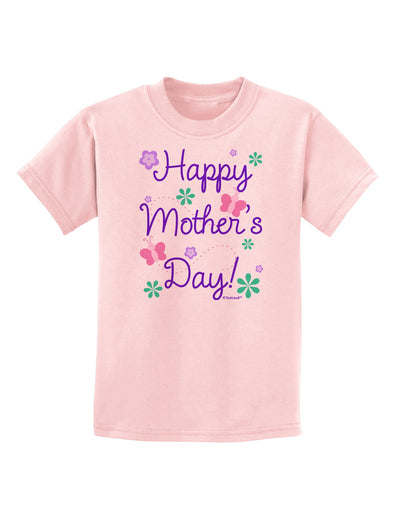 Happy Mother's Day Design Childrens T-Shirt by TooLoud-Childrens T-Shirt-TooLoud-PalePink-X-Small-Davson Sales