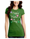 Happy Mother's Day Design Juniors Crew Dark T-Shirt by TooLoud-T-Shirts Juniors Tops-TooLoud-Kiwi-Green-Juniors Fitted X-Small-Davson Sales