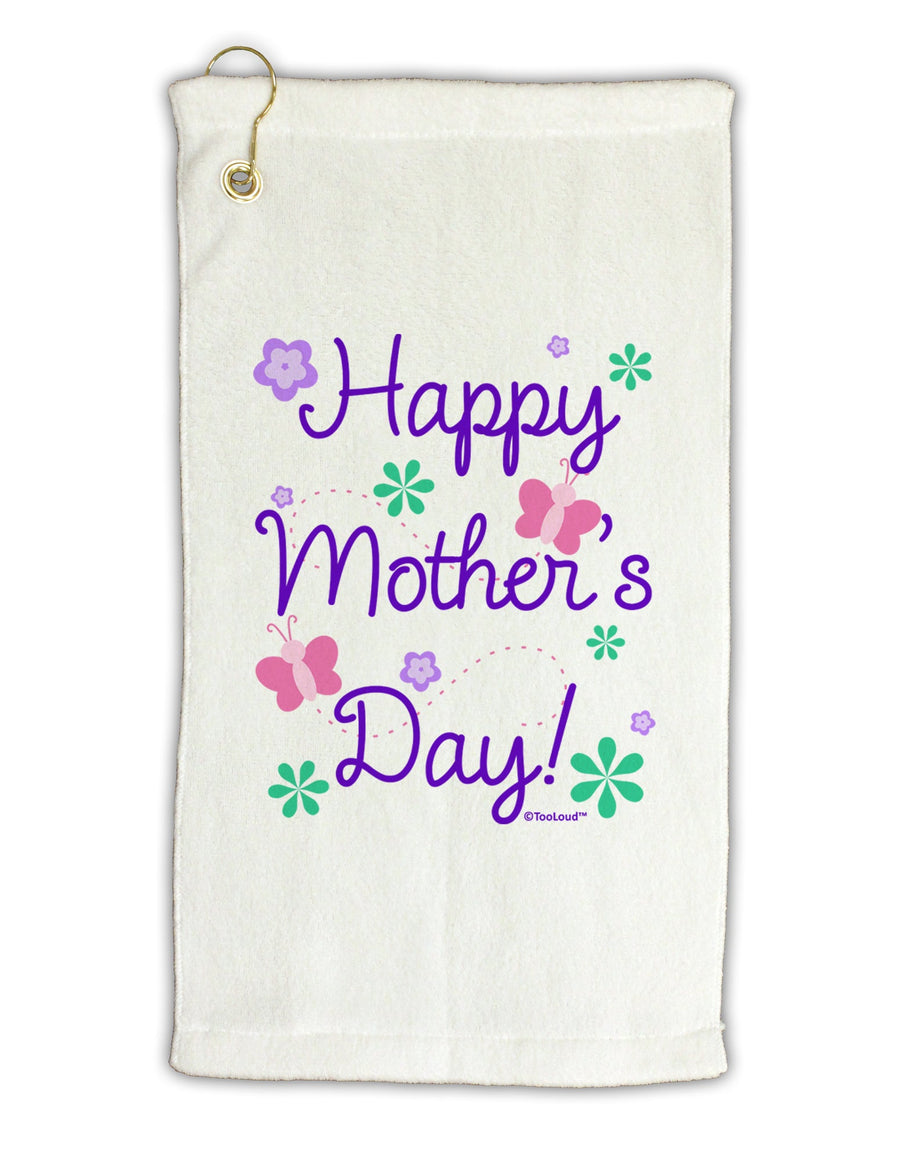 Happy Mother's Day Design Micro Terry Gromet Golf Towel 16 x 25 inch by TooLoud-Golf Towel-TooLoud-White-Davson Sales