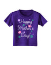 Happy Mother's Day Design Toddler T-Shirt Dark by TooLoud-Toddler T-Shirt-TooLoud-Purple-2T-Davson Sales