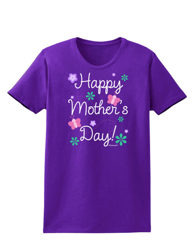 Happy Mother's Day Design Womens Dark T-Shirt by TooLoud-Womens T-Shirt-TooLoud-Purple-X-Small-Davson Sales