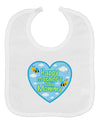 Happy Mother's Day Mommy - Blue Baby Bib by TooLoud