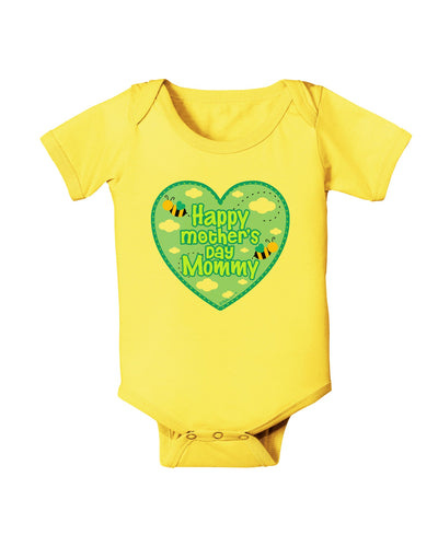 Happy Mother's Day Mommy - Blue Baby Romper Bodysuit by TooLoud-Baby Romper-TooLoud-Yellow-06-Months-Davson Sales