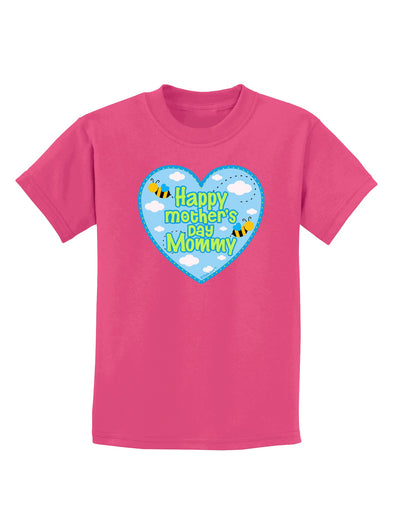 Happy Mother's Day Mommy - Blue Childrens Dark T-Shirt by TooLoud-Childrens T-Shirt-TooLoud-Sangria-X-Small-Davson Sales