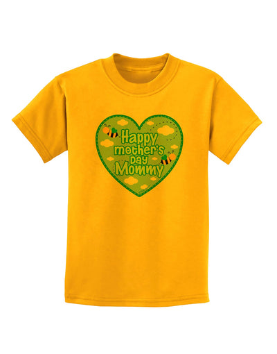 Happy Mother's Day Mommy - Blue Childrens T-Shirt by TooLoud-Childrens T-Shirt-TooLoud-Gold-X-Small-Davson Sales