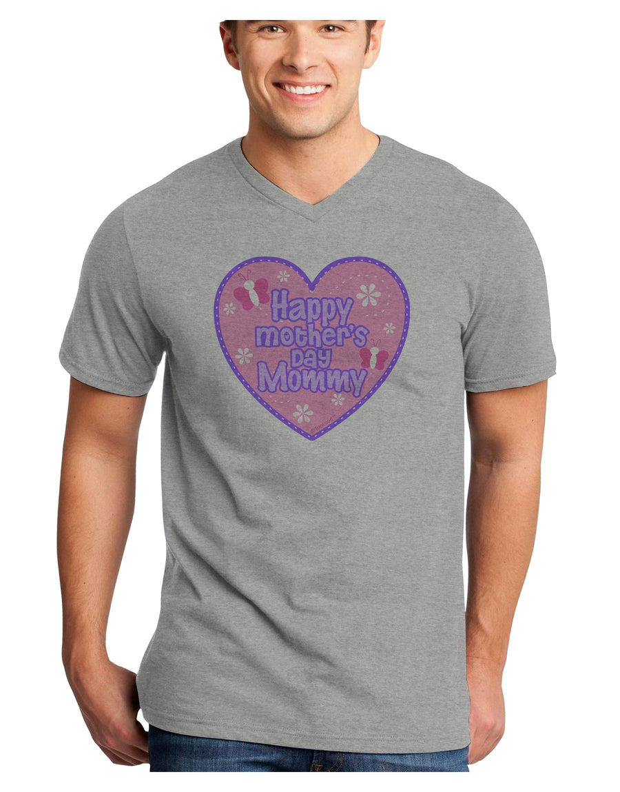 Happy Mother's Day Mommy - Pink Adult V-Neck T-shirt by TooLoud-Mens V-Neck T-Shirt-TooLoud-White-Small-Davson Sales