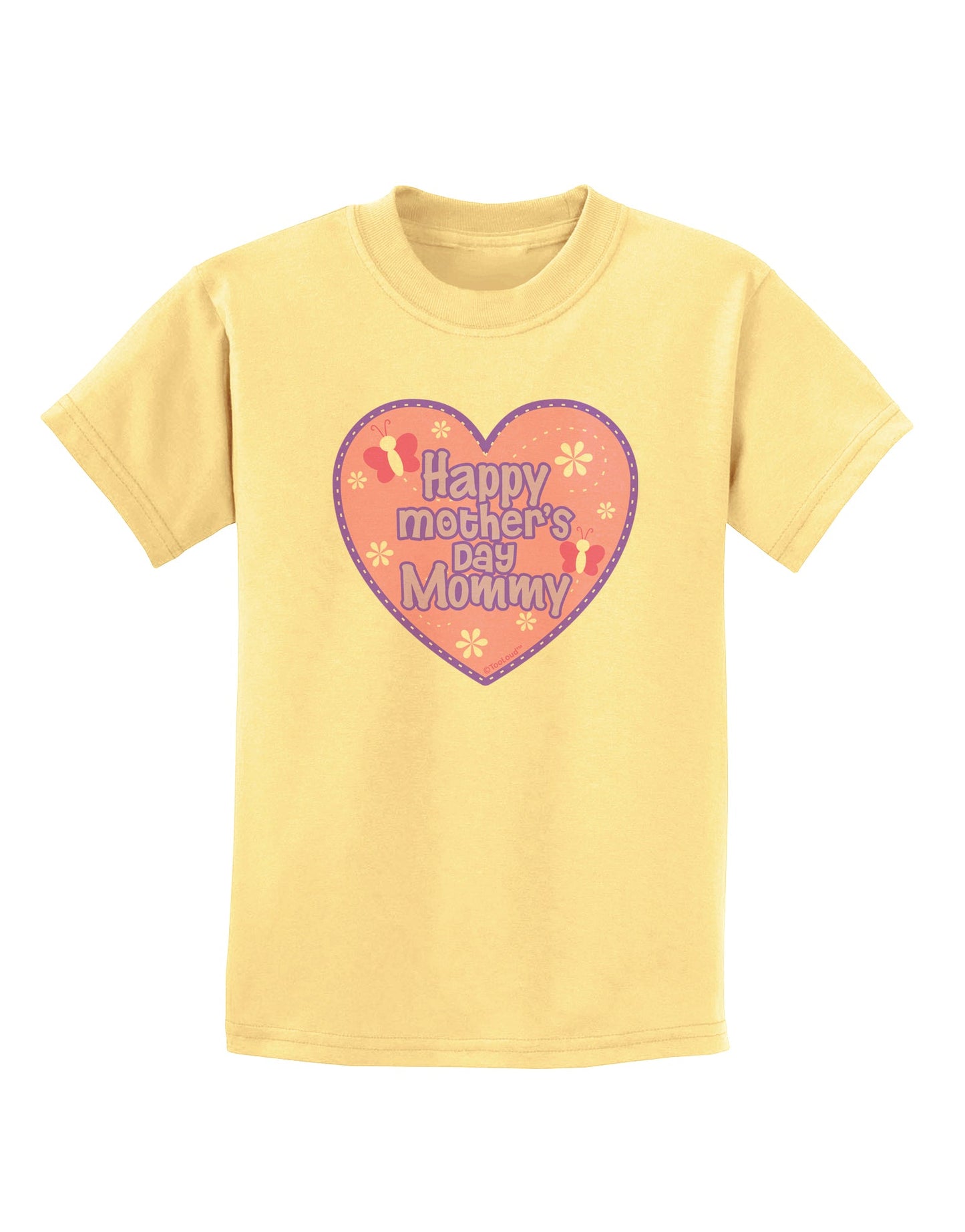 Happy Mother's Day Mommy - Pink Childrens T-Shirt by TooLoud-Childrens T-Shirt-TooLoud-Daffodil-Yellow-X-Small-Davson Sales