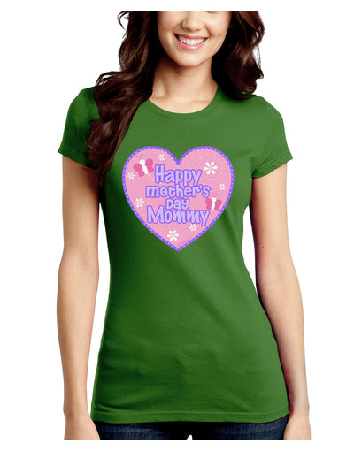 Happy Mother's Day Mommy - Pink Juniors Crew Dark T-Shirt by TooLoud-T-Shirts Juniors Tops-TooLoud-Kiwi-Green-Juniors Fitted X-Small-Davson Sales