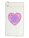 Happy Mother's Day Mommy - Pink Micro Terry Gromet Golf Towel 16 x 25 inch by TooLoud-Golf Towel-TooLoud-White-Davson Sales