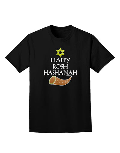 Happy Rosh Hashanah Adult Dark T-Shirt-Mens T-Shirt-TooLoud-Black-Small-Davson Sales