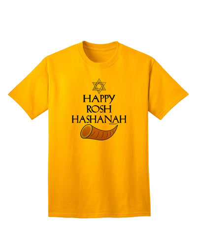 Happy Rosh Hashanah Adult T-Shirt-unisex t-shirt-TooLoud-Gold-Small-Davson Sales