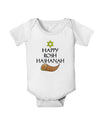 Happy Rosh Hashanah Baby Romper Bodysuit-Baby Romper-TooLoud-White-06-Months-Davson Sales