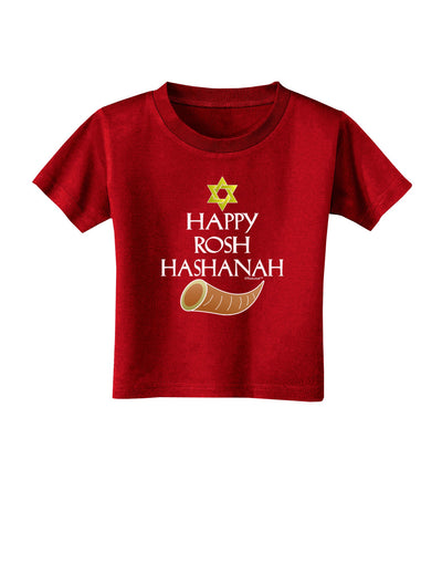 Happy Rosh Hashanah Toddler T-Shirt Dark-Toddler T-Shirt-TooLoud-Red-2T-Davson Sales