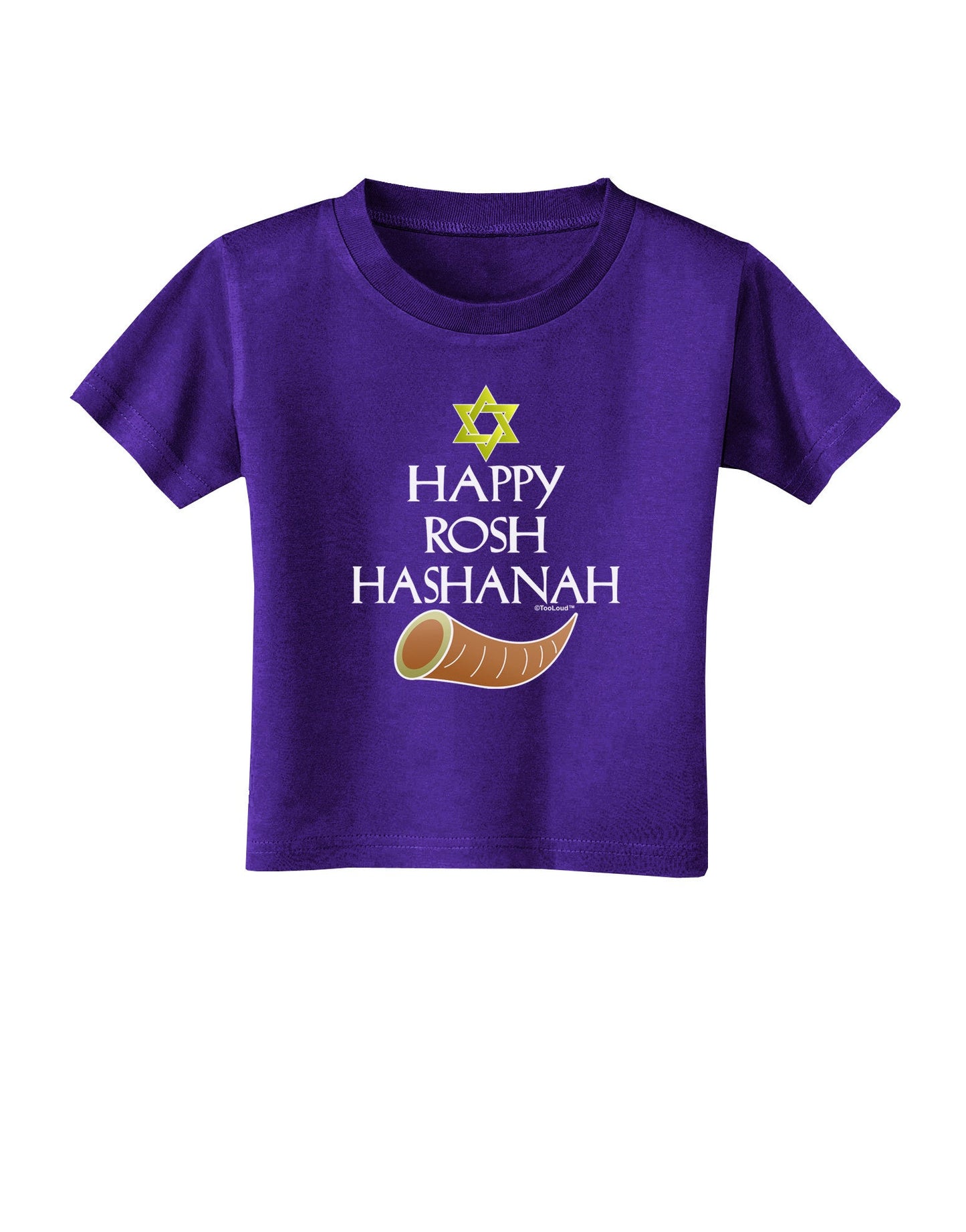Happy Rosh Hashanah Toddler T-Shirt Dark-Toddler T-Shirt-TooLoud-Purple-2T-Davson Sales