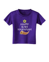 Happy Rosh Hashanah Toddler T-Shirt Dark-Toddler T-Shirt-TooLoud-Purple-2T-Davson Sales