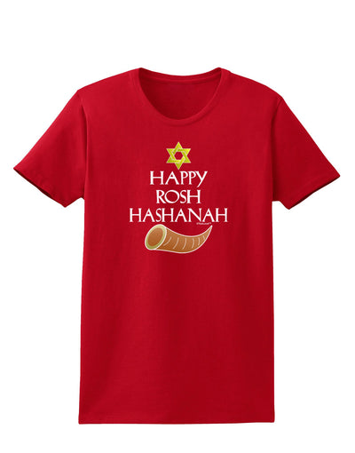 Happy Rosh Hashanah Womens Dark T-Shirt-Womens T-Shirt-TooLoud-Red-X-Small-Davson Sales