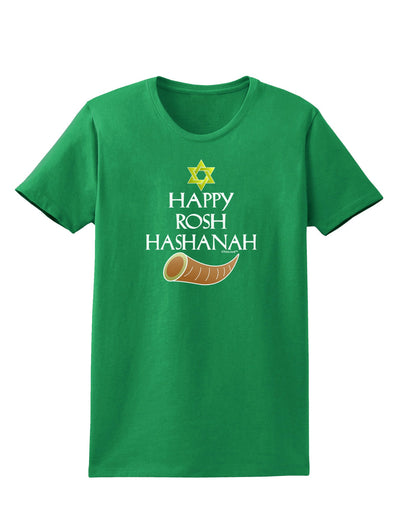 Happy Rosh Hashanah Womens Dark T-Shirt-Womens T-Shirt-TooLoud-Kelly-Green-X-Small-Davson Sales