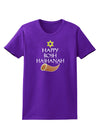 Happy Rosh Hashanah Womens Dark T-Shirt-Womens T-Shirt-TooLoud-Purple-X-Small-Davson Sales