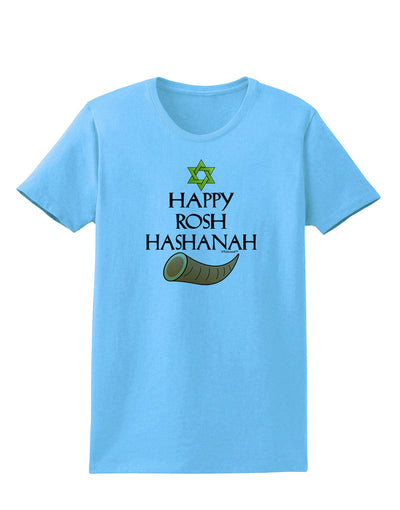 Happy Rosh Hashanah Womens T-Shirt-Womens T-Shirt-TooLoud-Aquatic-Blue-X-Small-Davson Sales