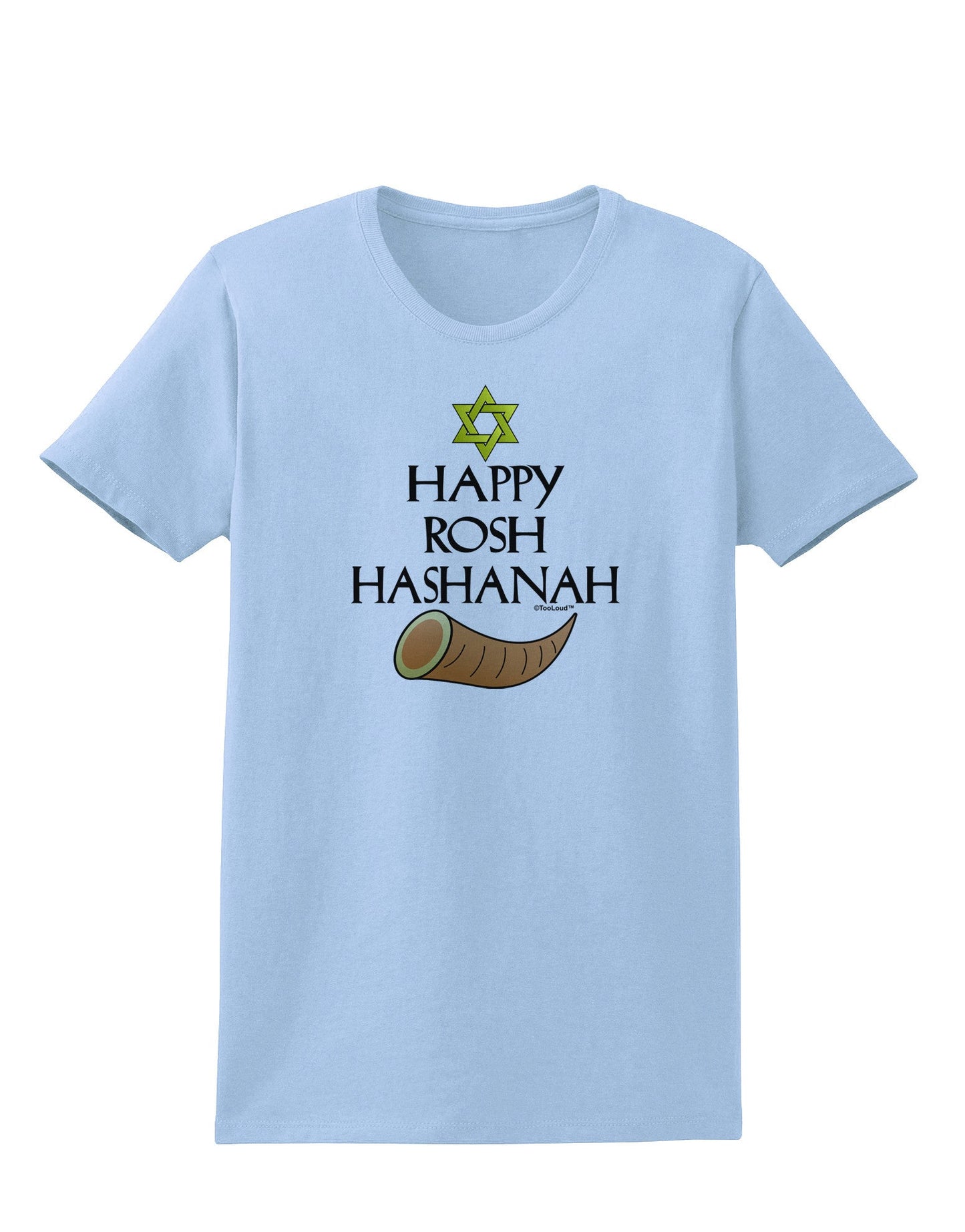 Happy Rosh Hashanah Womens T-Shirt-Womens T-Shirt-TooLoud-Light-Blue-X-Small-Davson Sales