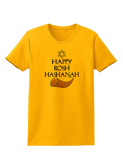 Happy Rosh Hashanah Womens T-Shirt-Womens T-Shirt-TooLoud-Gold-X-Small-Davson Sales