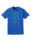 Happy St Patricks Day Clovers Adult Dark T-Shirt-Mens T-Shirt-TooLoud-Royal-Blue-Small-Davson Sales