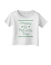 Happy St Patricks Day Clovers Infant T-Shirt-Infant T-Shirt-TooLoud-White-06-Months-Davson Sales