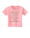 Happy St Patricks Day Clovers Toddler T-Shirt-Toddler T-Shirt-TooLoud-Candy-Pink-2T-Davson Sales