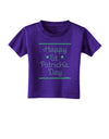 Happy St Patricks Day Clovers Toddler T-Shirt Dark-Toddler T-Shirt-TooLoud-Purple-2T-Davson Sales